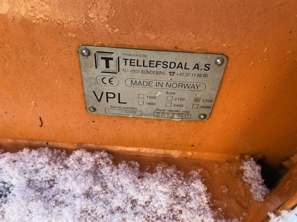 sniego valytuvas, specifikacija